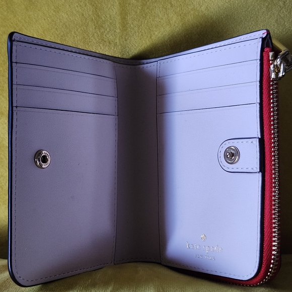 NWT Kate Spade RUBY RED ZIP Wallet - Picture 7 of 16